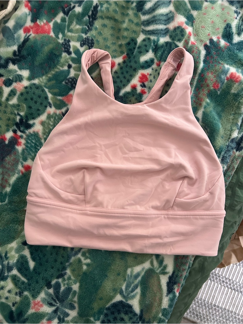 lululemon athletica Light Pink High-Neck Sports Bra